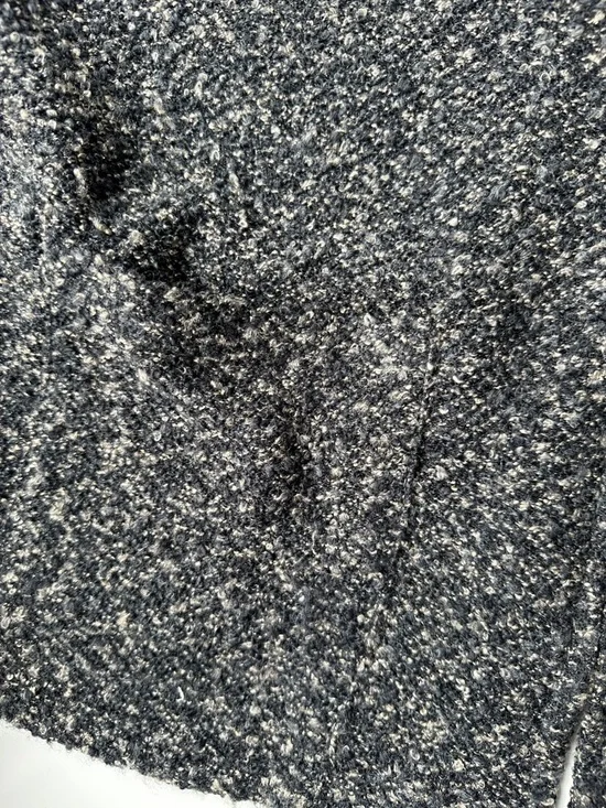 Vintage Eccobay Gray Marled Knit Zip Front Pocket Sweater Jacket Women’s Size XL - Picture 6 of 7